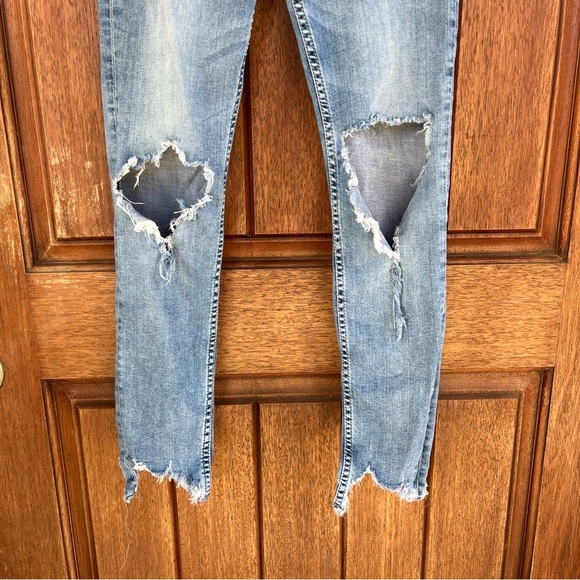 & Denim Distressed Skinny Jeans - Picture 3 of 9